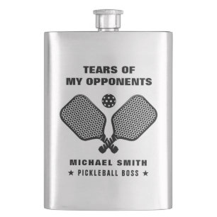 Funny Tears of My Pickleball Opponents Flask