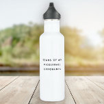 Funny Tears of my Pickleball Opponents Typography Stainless Steel Water Bottle<br><div class="desc">Funny modern stainless steel water bottle reading TEARS OF MY PICKLEBALL OPPONENTS in a trendy minimalist typography design,  perfect to put fear in the hearts of your practice game partners! ;)</div>