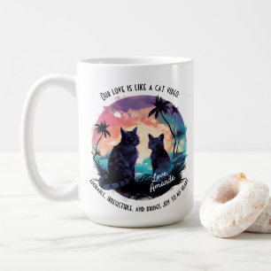Funny Tech Boyfriend Valentine's Day Cat Gift Coffee Mug