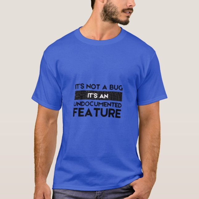 Funny Tech Humor Graphic T-Shirt for Everyday Wear (Front)