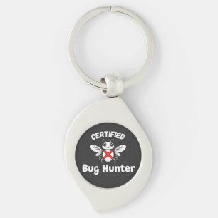 Funny Tech Keychain – “Certified Bug Hunter”