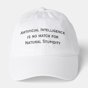 Funny Tech Quote Embroidered Cap for AI Engineers
