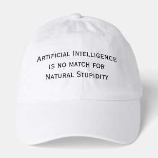 Funny Tech Quote Embroidered Cap for AI Engineers 