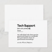 Funny Tech Support Definition | Minimalist Office (Front/Back)