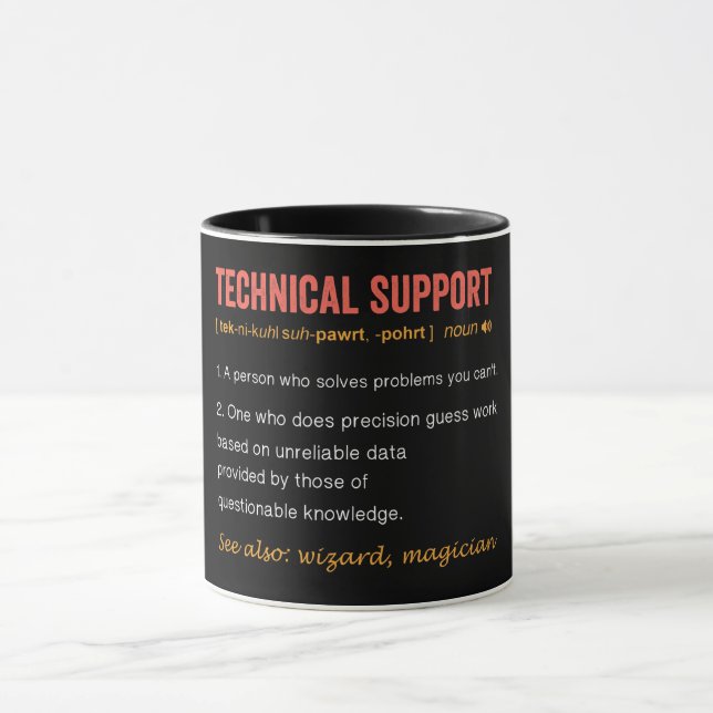 Funny Technical Definition Mug (Center)
