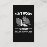 Funny Technical Support Cat Lover Computer Science Business Card at Zazzle