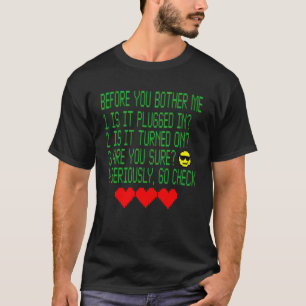 Funny Technical Technology Support Nerd Tech Progr T-Shirt