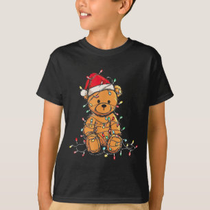 Funny Teddy Bear Christmas Graphics Lights Lover  T-Shirt