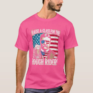 Funny Teddy Roosevelt 4th of July Graphics for USA T-Shirt