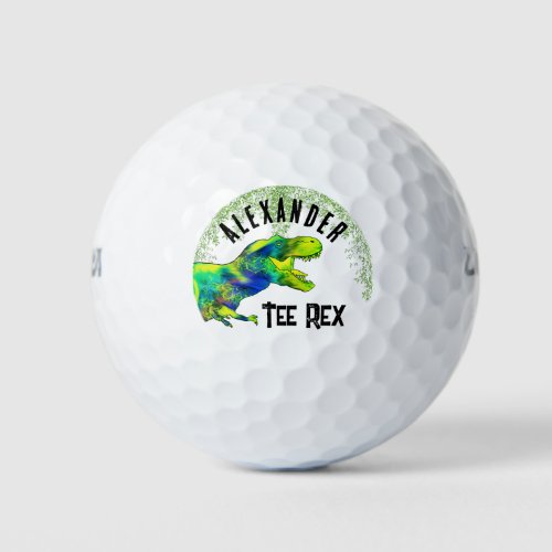 Funny Tee Rex Dinosaur Dad Joke  Golf Balls