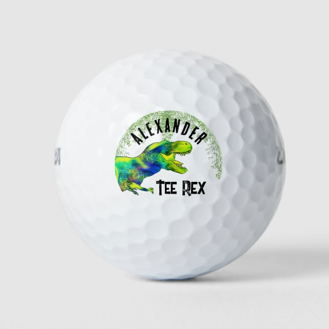 Funny Tee Rex Dinosaur Dad Joke  Golf Balls (Front)