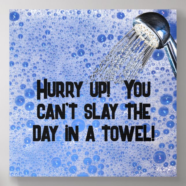 Funny teenage boy bathroom decor foam core photo tile  (Front Set)