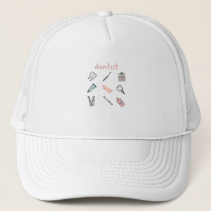Funny teeth - Cute tooth art - Dentist Trucker Hat