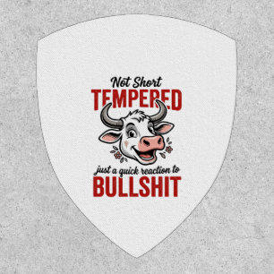 Funny Tempered Cow Vintage Patch