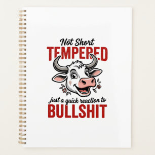 Funny Tempered Cow Vintage Planner