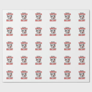 Funny Tempered Cow Vintage Wrapping Paper