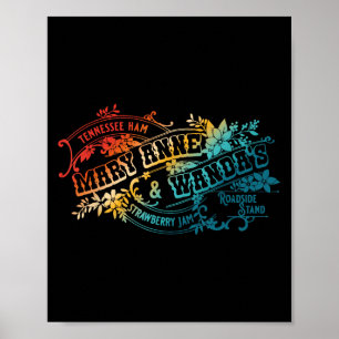 Funny Tennessee-ham Mary Anne & Wandas Strawbe Poster