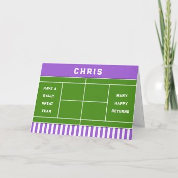 Funny Tennis Birthday Card by ebbies at Zazzle