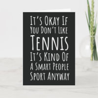 Funny Tennis Cards For Sports Player Humor Friend