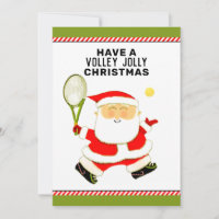 funny tennis Christmas holiday card