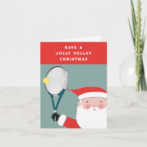 Funny Tennis Christmas New Year Cards