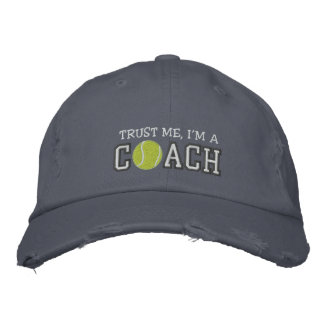 Funny Tennis Coach Embroidered Baseball Hat