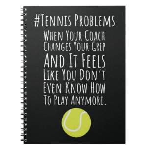 Funny Tennis Coach Gifts From Player Humor Sports Notebook