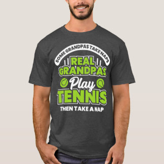 Funny Tennis Grandpa Grandfather Gift  T-Shirt