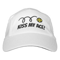 Funny tennis hat for men and women - Kiss my ace!