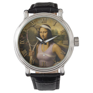Funny Tennis Mona Lisa Watch