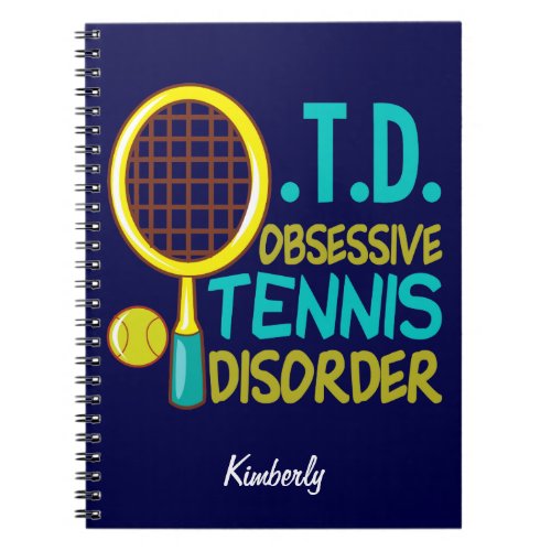 Funny Tennis Notebook