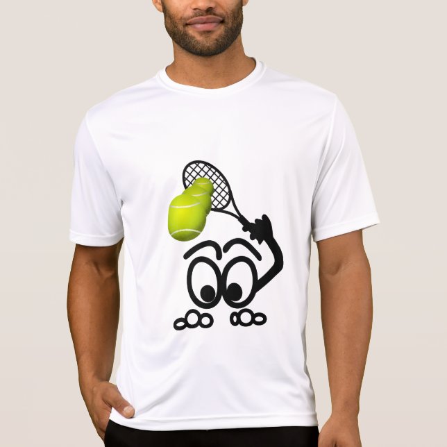Funny Tennis Player Men's Active Wear T-Shirt (Front)