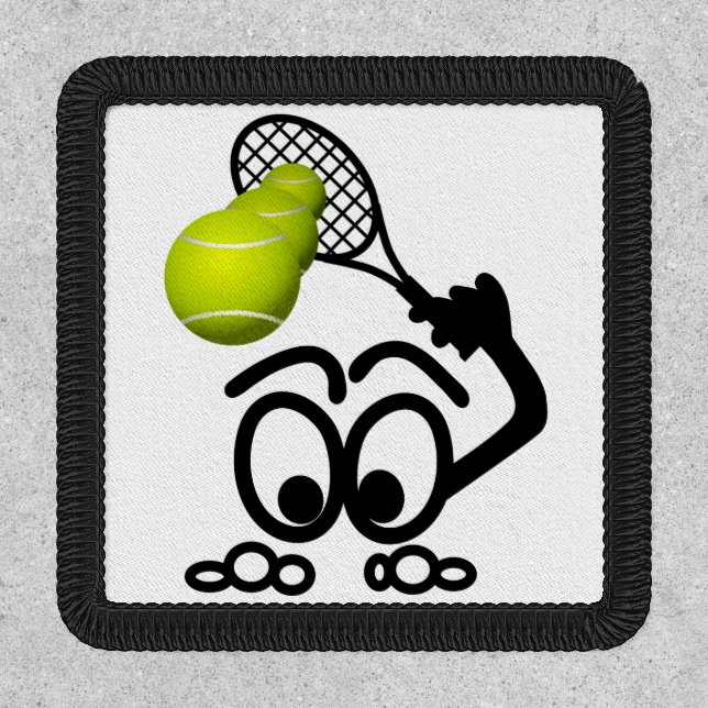 Funny Tennis Player Patch (Front)