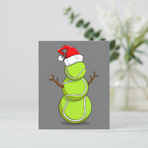 Funny Tennis Player Snowman Christmas Gift