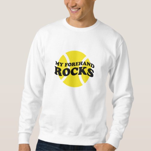 Funny tennis quote sweater  swing rocks  sucks