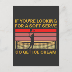 Funny Tennis Quote Vintage Retro Player Humor Postcard