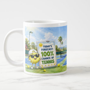 Funny Tennis Saying for Tennis Players Giant Coffee Mug
