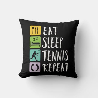 Funny Tennis Sports Eat Sleep Tennis Repeat