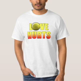 Funny Tennis T-Shirts, Love Hurts T-Shirt