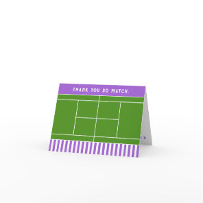 Funny Tennis Thank You Card