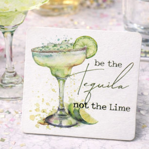 Funny Tequila Bachelorette Party Favor  Square Paper Coaster