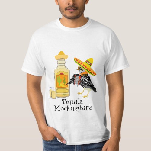Funny Tequila To Kill A Mockingbird Pun T_Shirt