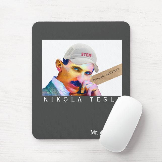 Funny Tesla Personalized  Mouse Pad (With Mouse)