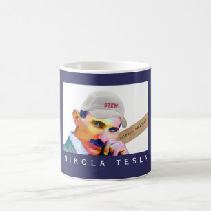 Funny Tesla Portrait Coffee Mug