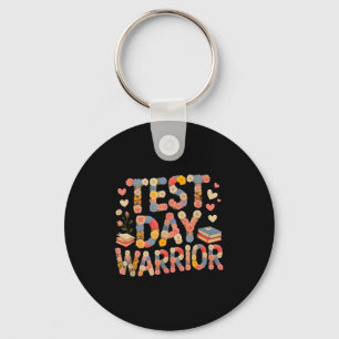 Funny test day warrior bruh science math countdown keychain