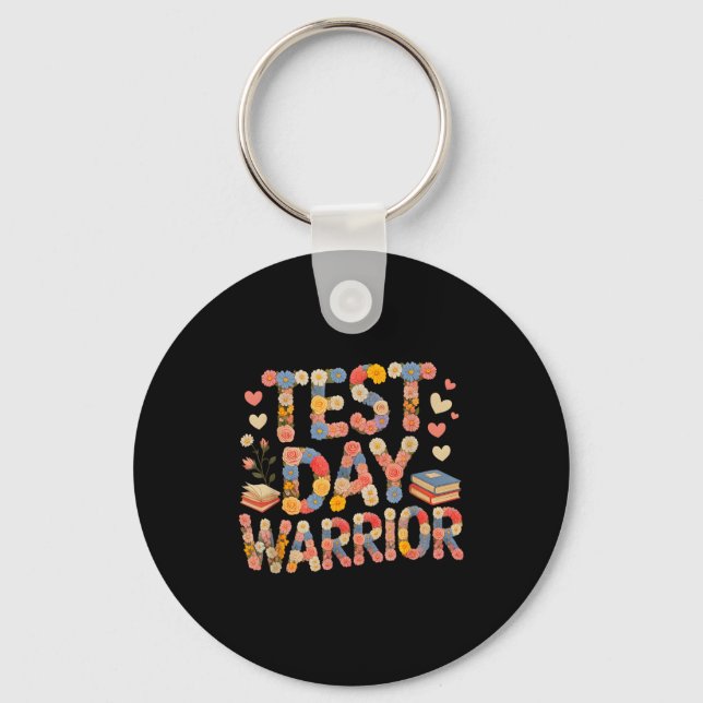 Funny test day warrior bruh science math countdown keychain (Front)