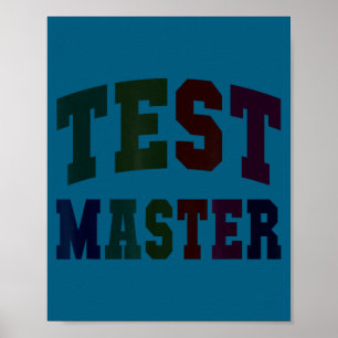 Funny test master testing day teacher mode on elaF Poster