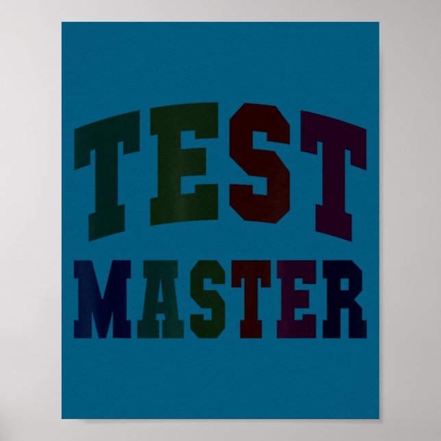 Funny test master testing day teacher mode on elaF Poster (Front)
