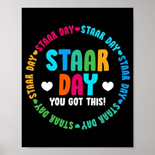 Funny Test STAAR Day Mode On Teacher Testing Poster