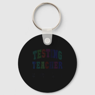 Funny testing teacher test day bruh math ela squad keychain